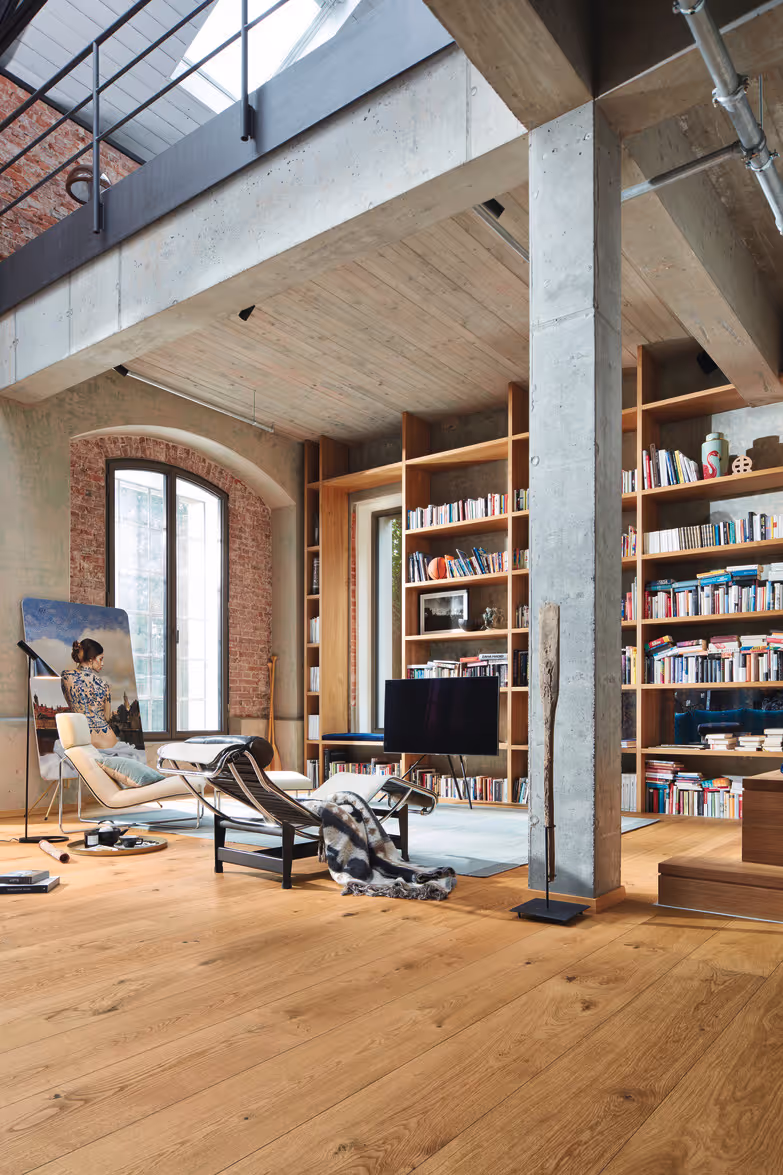 Lame de parquet contrecollé MEISTER Lindura HD 400 chêne Authentic oak verni 2