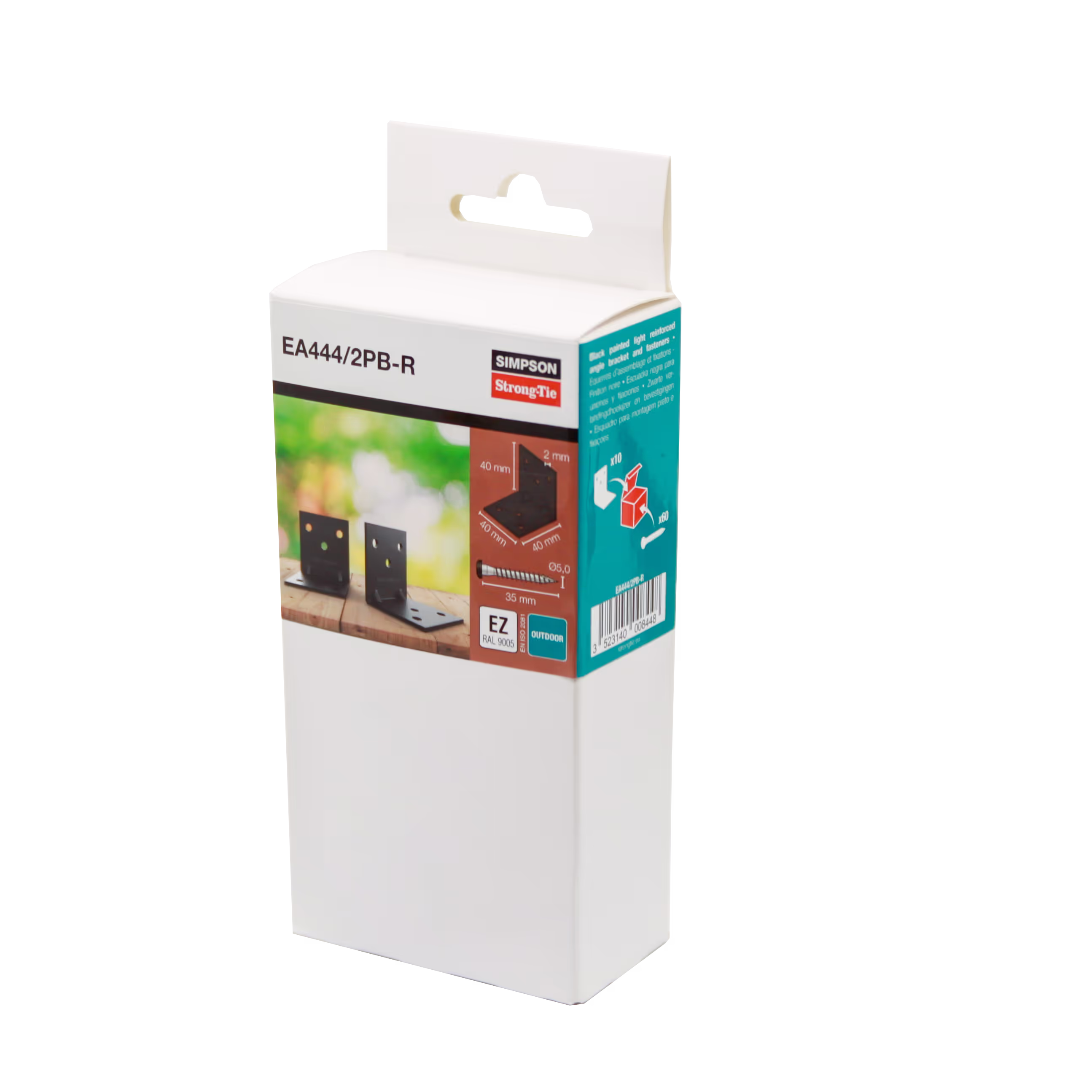 EA444/2PB Equerre d'assemblage - Finition noire 3