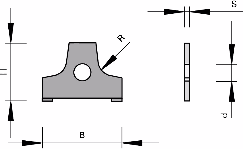 HW replacement scraper inserts with 2 cutting edges, Scraper knives 2