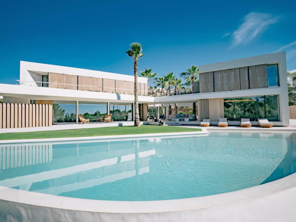 Accoya deck and cladding for Villa Harmony in Ibiza
