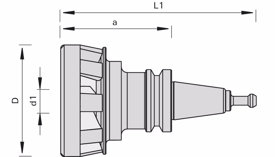 AEROTECH-System with SK30 (DIN ISO) with hydro clamping system 2