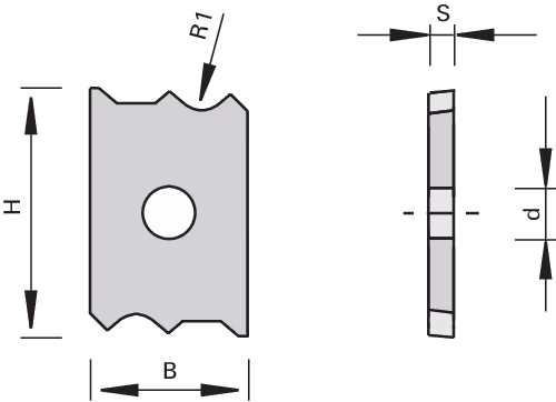 HW Multi reversible inserts for scrapers LEUCO 4