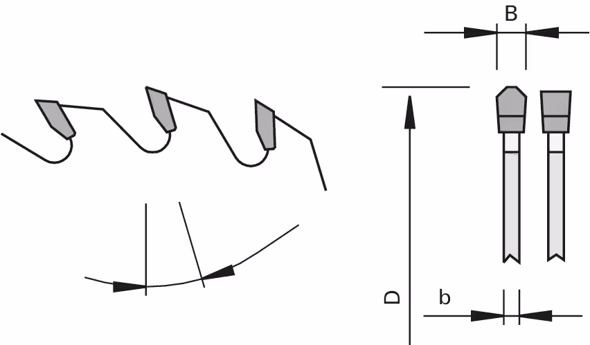 HW thin saw blades for mitre saws LEUCO, non-ferrous metals 2