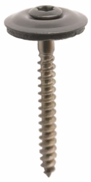 Vis à bois inox BWK avec rondelle d'étanchéité EPDM 4