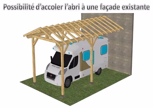 Carport en épicéa Roche Noir 2