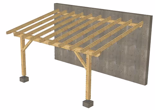 Carport en épicéa Argentière 3