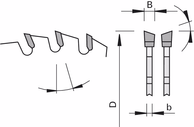 HW saw blades for edge banding machines for, version 3 3