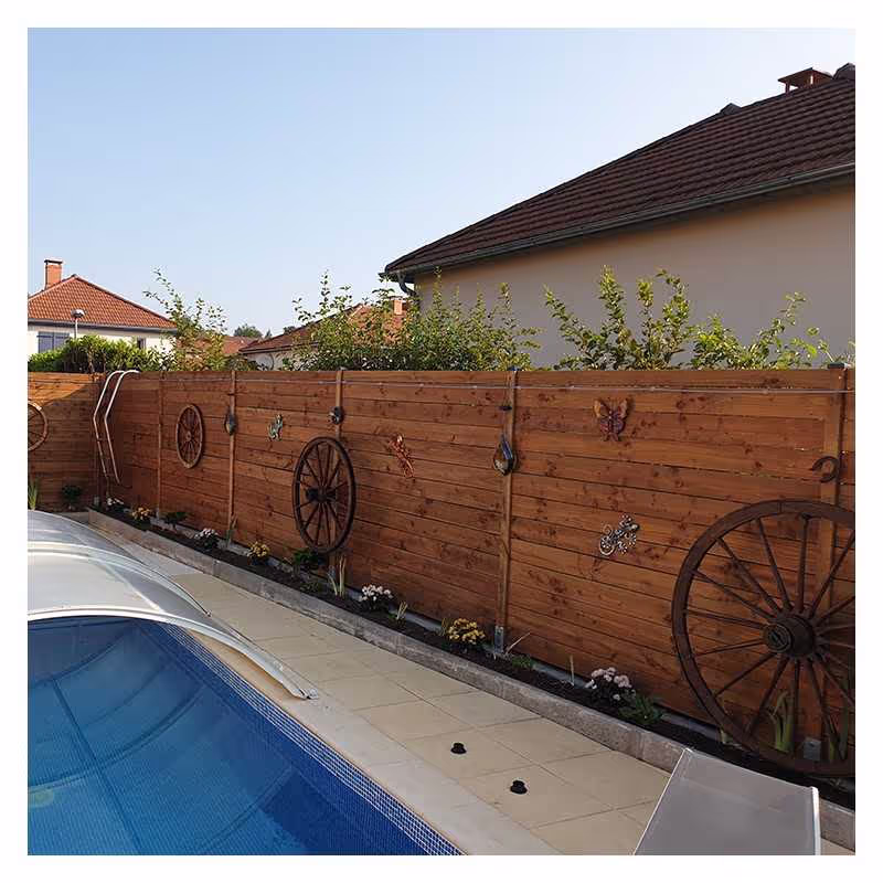 Palisade KIT of 5.50 linear m in Pressure-Treated Brown Douglas Fir 2