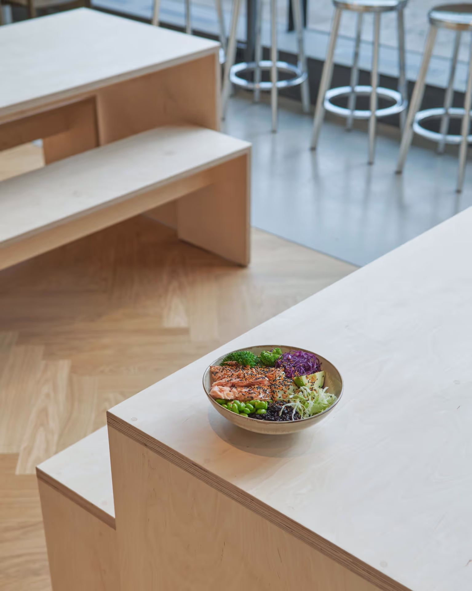 The salad bar that made its floor the main ingredient