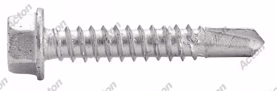 Hex head self-drilling screws with with flange, Point 3, bi-metal / A2 2