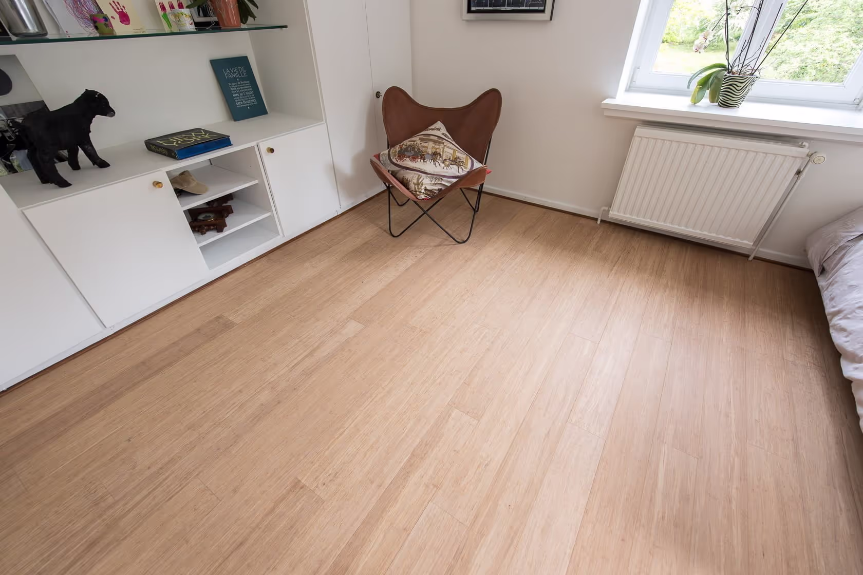Parquet massif bambou ootouch Bamwood Champagne Evolution Click 3