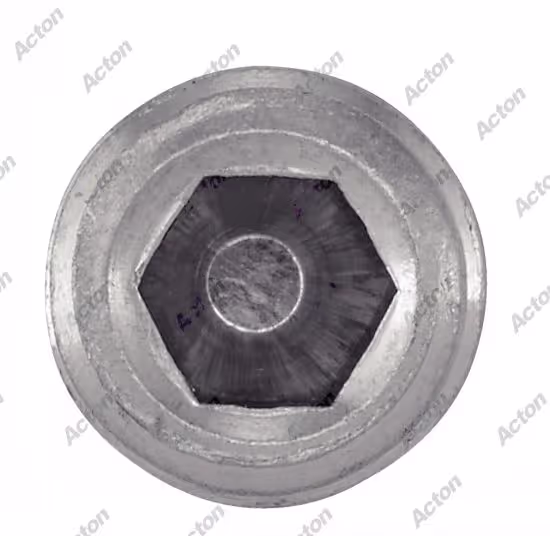 ISO 4026 grub screw, hex socket, flat point, A4 stainless steel Acton 2