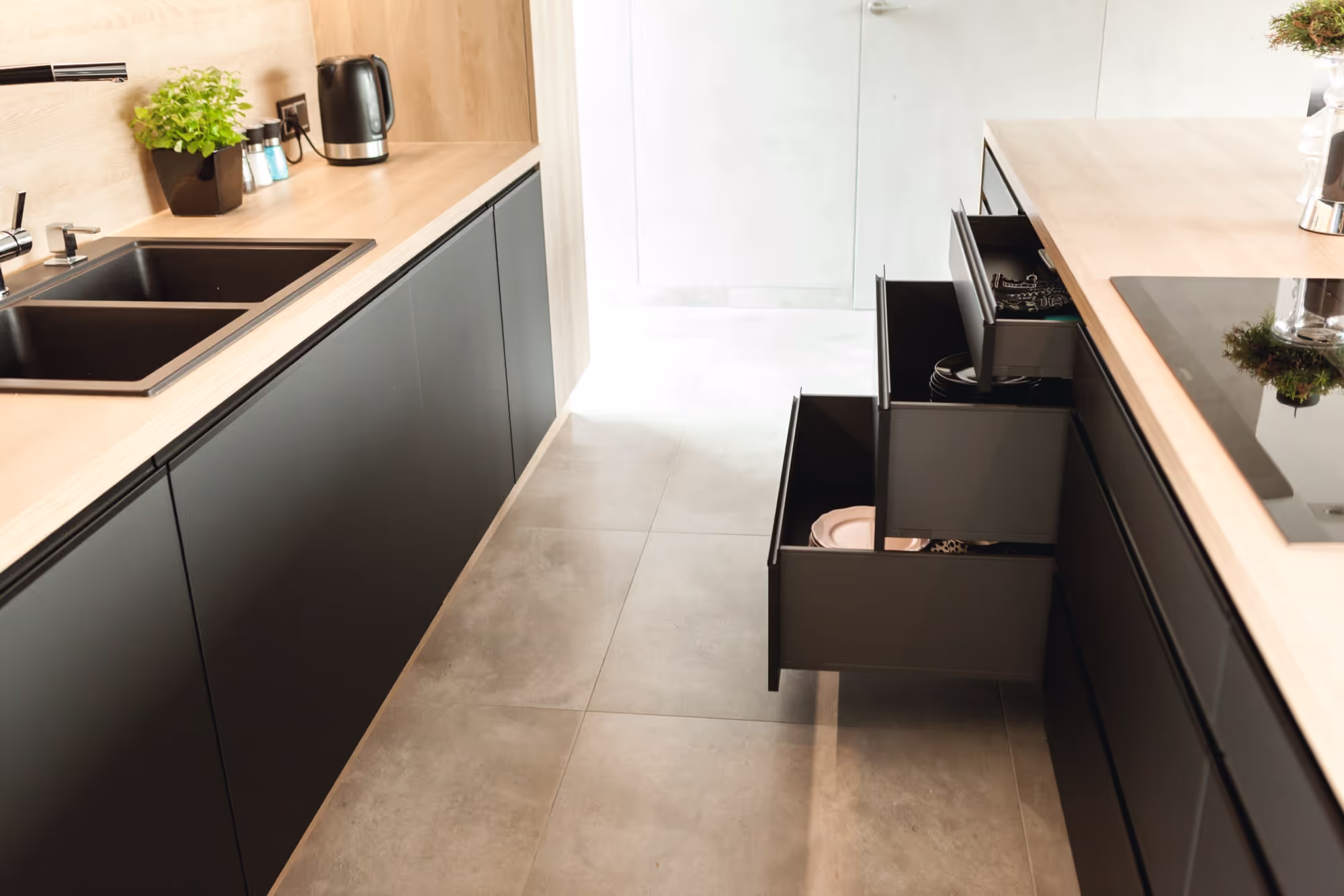 Modern kitchen in Poznań