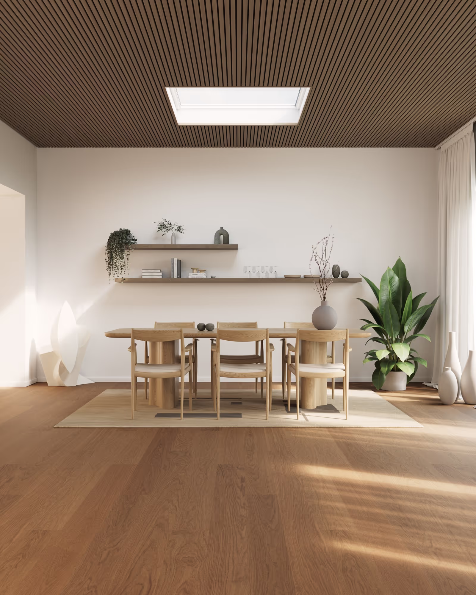 Lame de parquet hybride Bjelin Woodura Venestad chêne Terra Brown 2