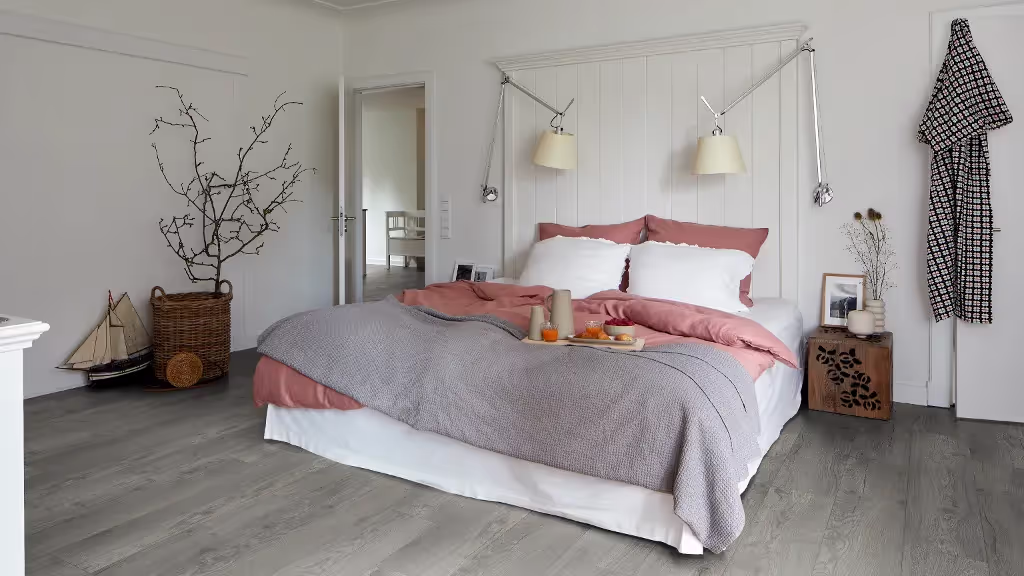 Revêtement de sol stratifié NatureSense Aqua 10/32 Classic Chêne Avery gris