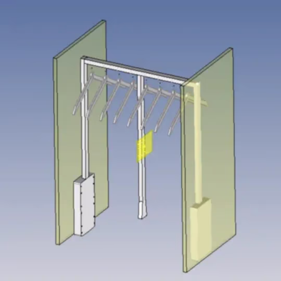 Penderie Escamotable (Penderie Double)