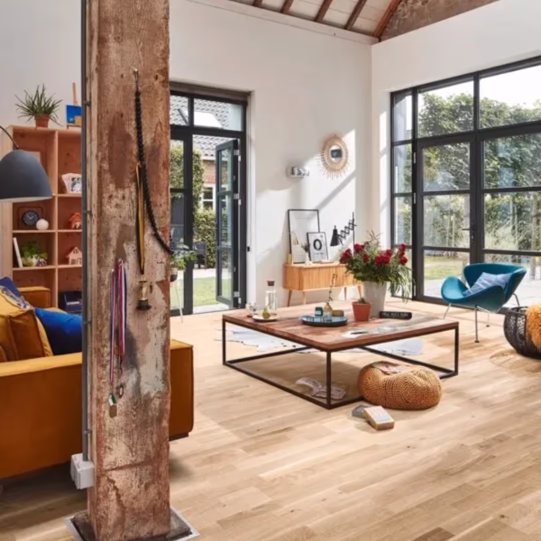 Parquet en Chêne animé blanc 9042
