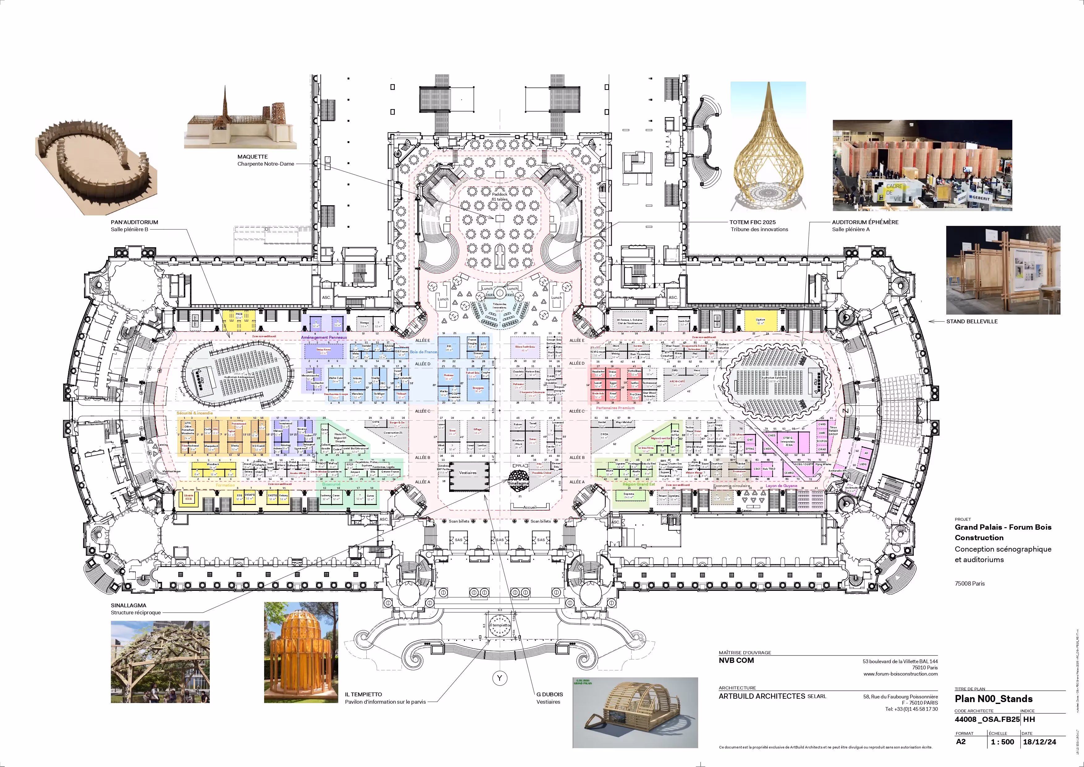 Plan du salon d'exposition