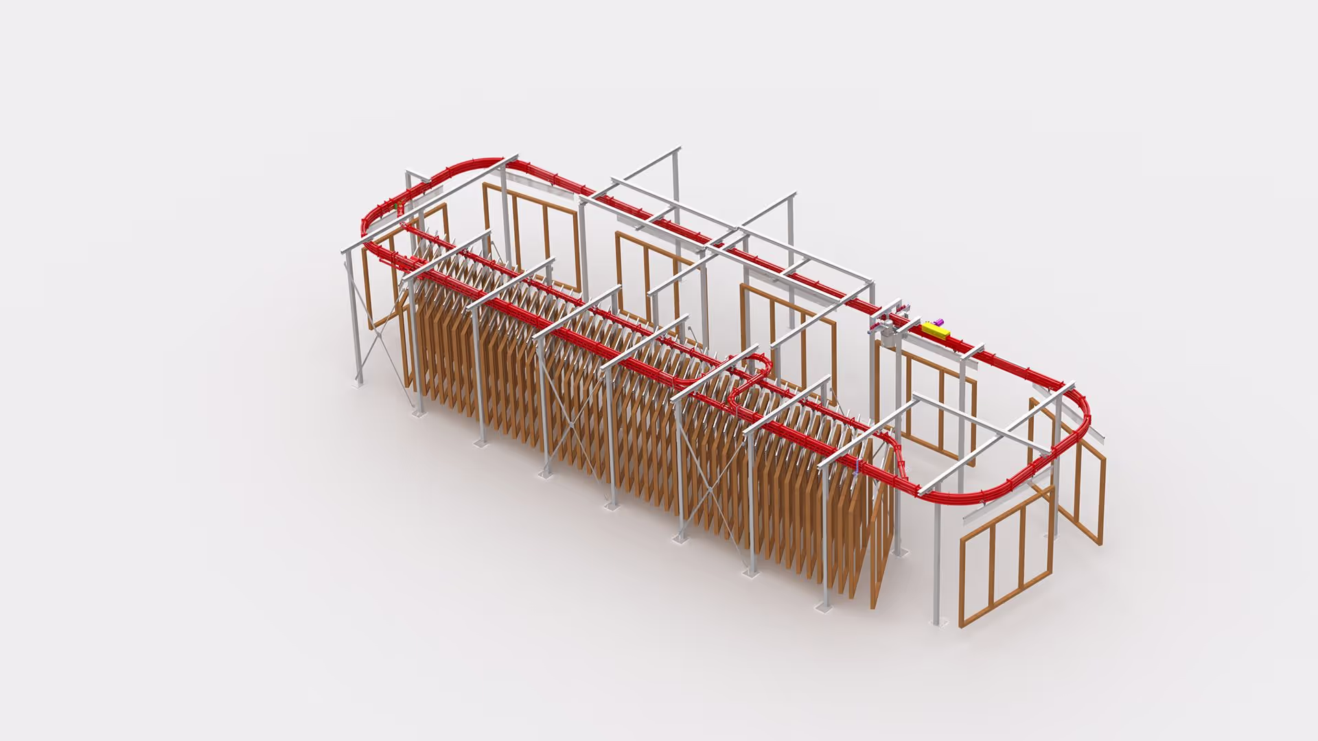 Convoyeurs aériens – Convoyeurs à double rail IMB