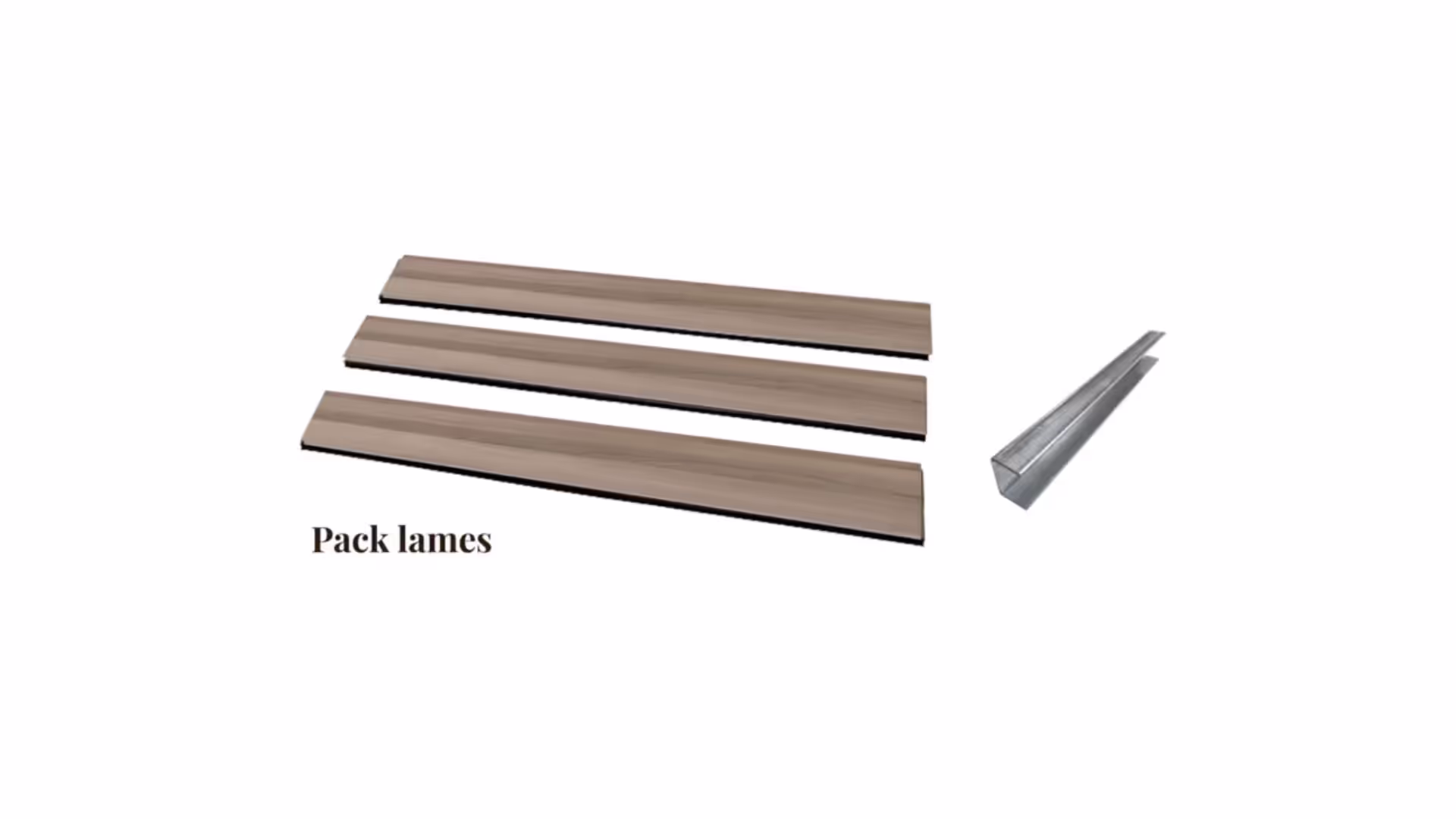 Clôture Pack 3 Lames Océwood® Tech.Sture®