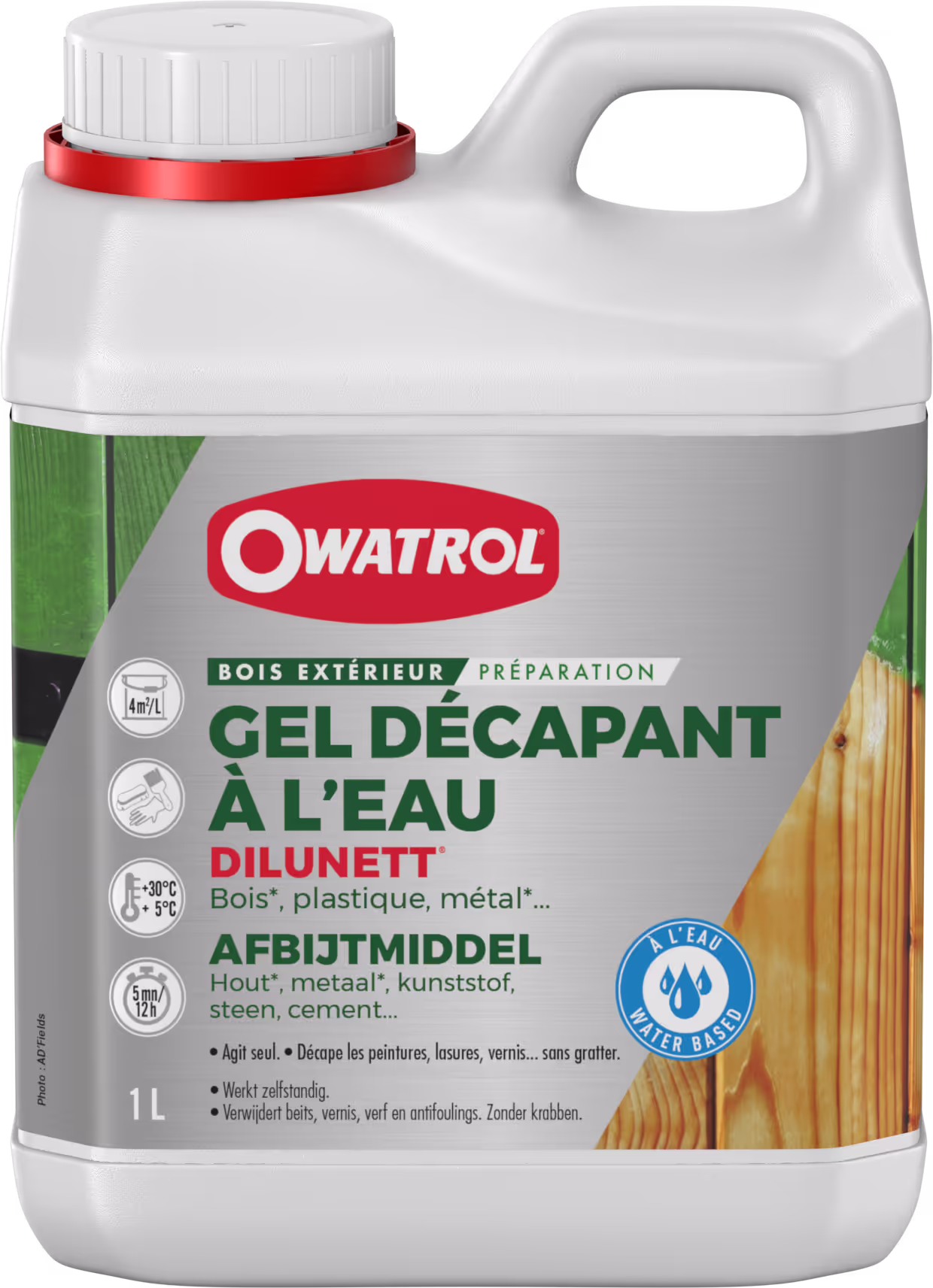 Dilunett : décapant gélifié à l'eau sans efforts