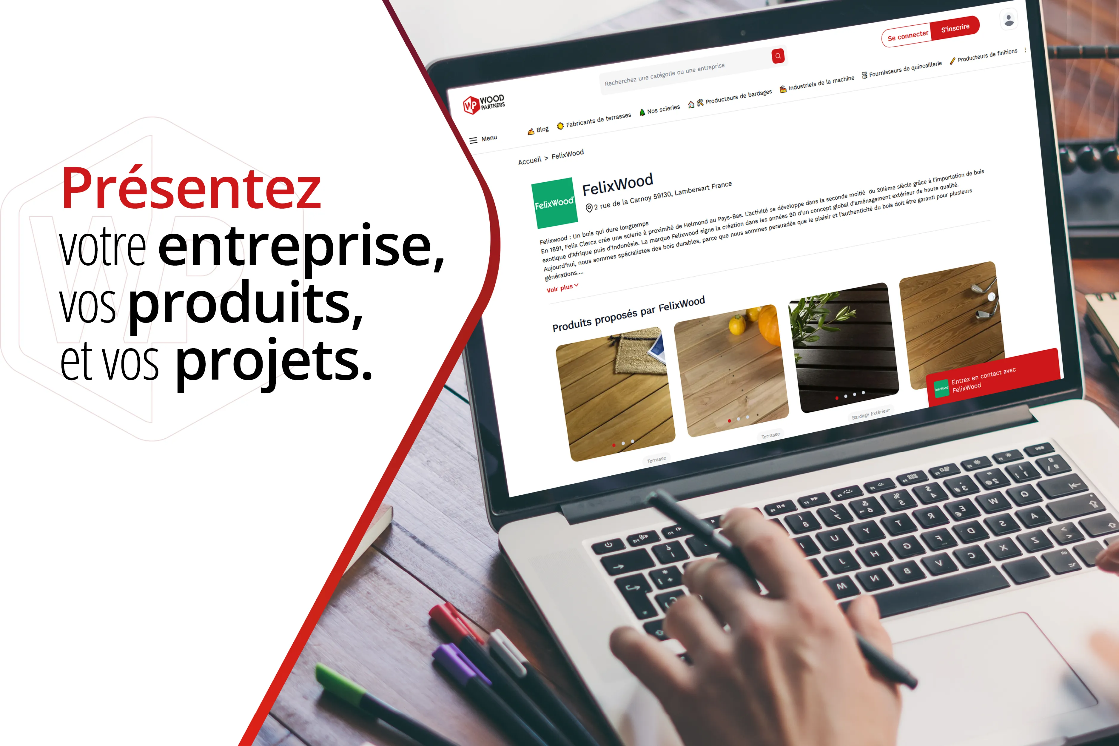 Présentez votre entreprise et ses produits