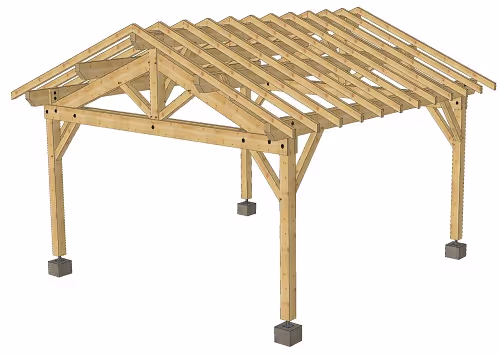 Carport en épicéa Grand Veymont 3