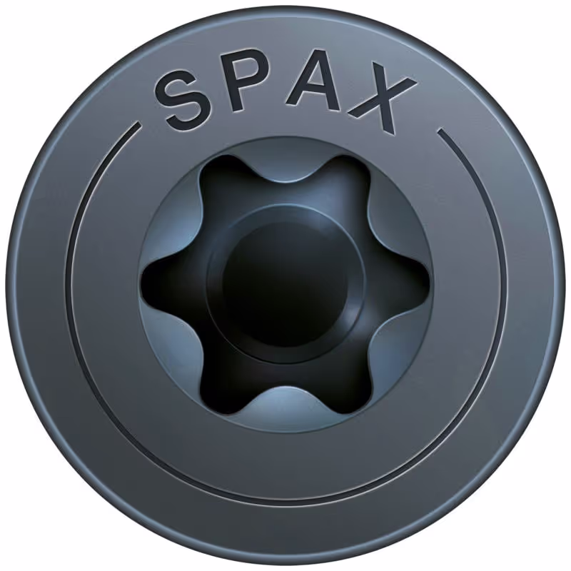 Vis universelle SPAX noir BLAX tête ronde large plate 3