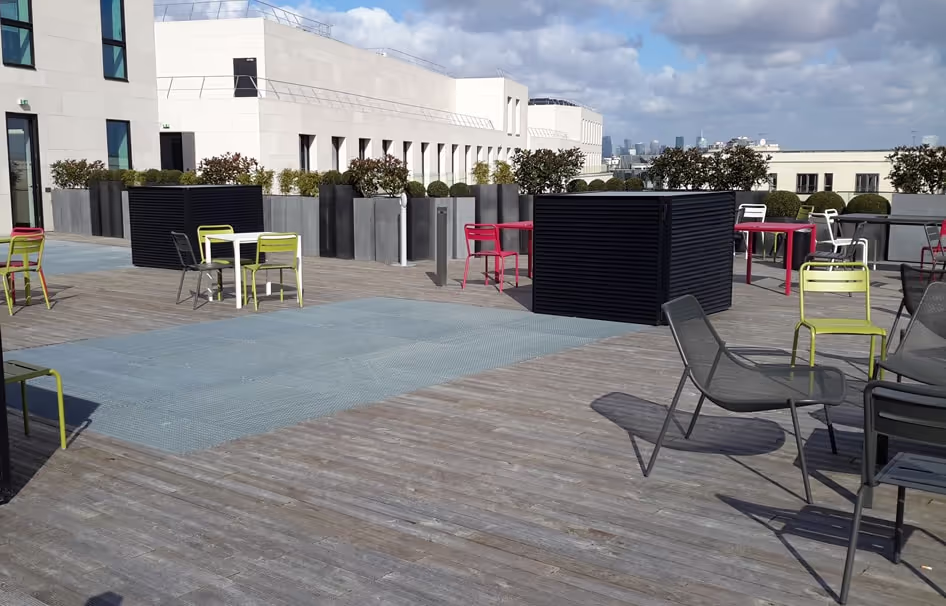 Terrace in Boulogne-Billancourt, Paris