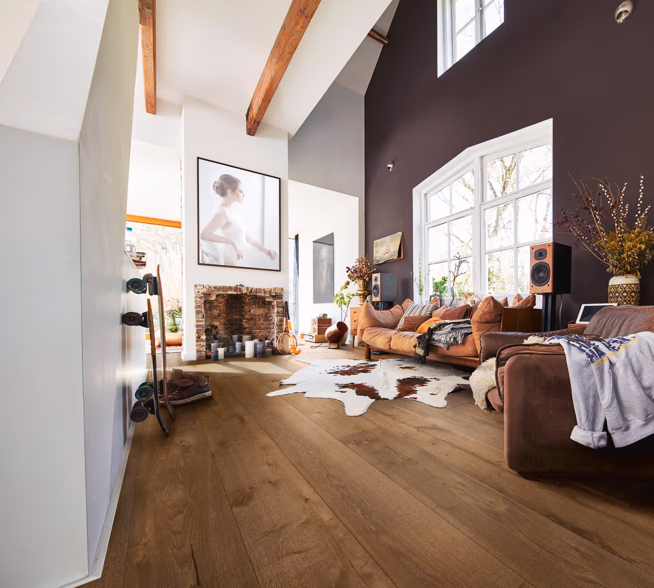 Lame de parquet contrecollé MEISTER Lindura HD 400 chêne Authentic olive grey oak 3