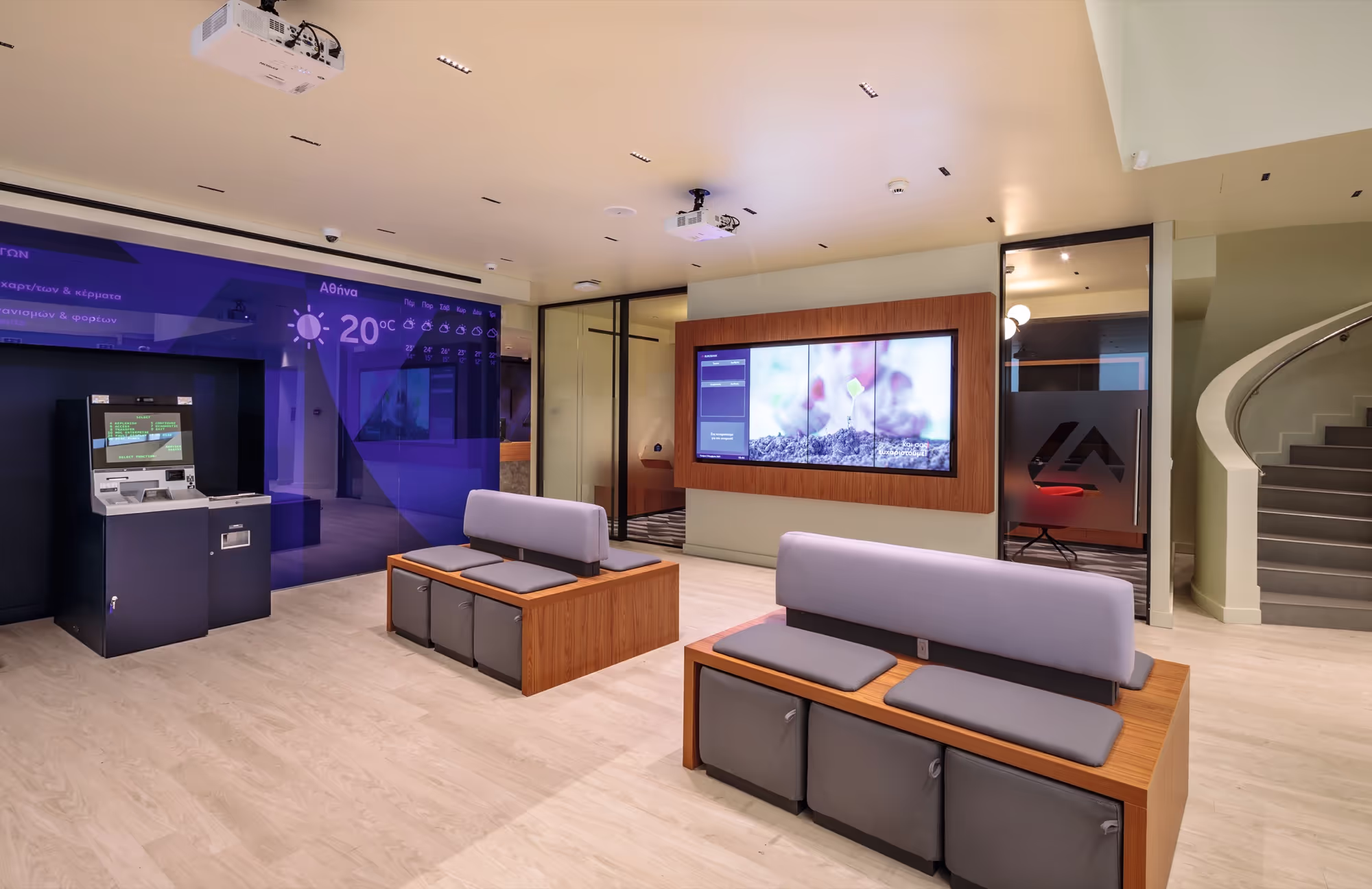 Bank renovation in Greece