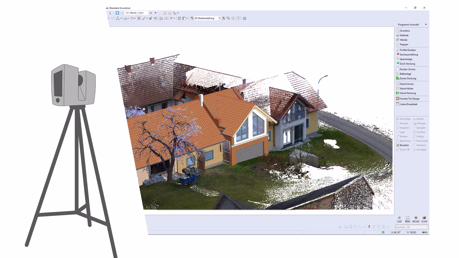 Module SEMA Relevé topographique par nuage de points