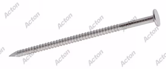 Pointe annelée tête plate inox A2 Acton