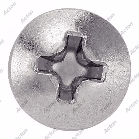 Raised countersunk head Phillips self-drilling screws, zinc-plated steel, zinc plated 3