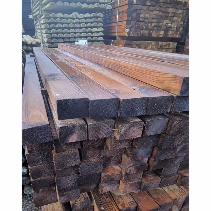 Timber Frame Stud 45x95 Spruce C24 Pressure-Treated Brown Dried Planed 4 m 2