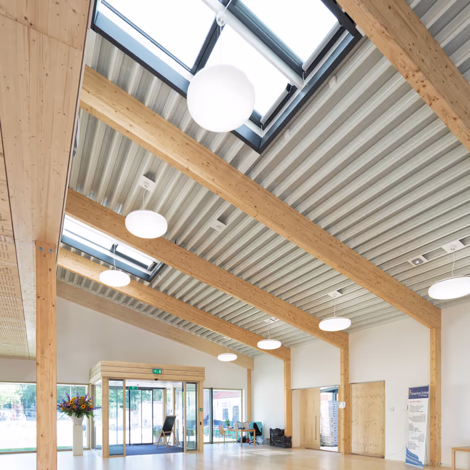 American School of The Hague: a farm restored with Accoya