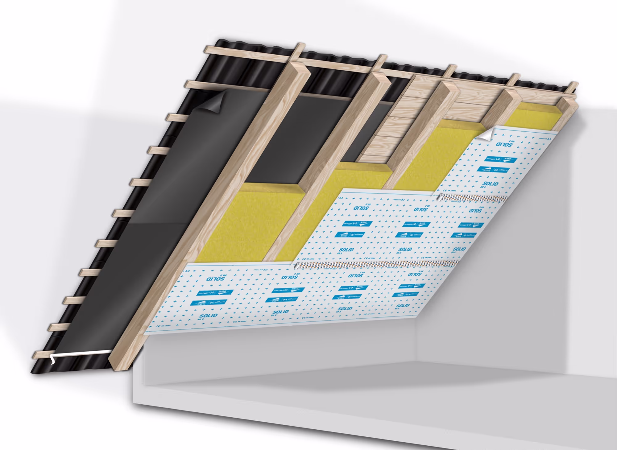 Membrane frein-vapeur BWK Solid Renova Thermo polyester 2