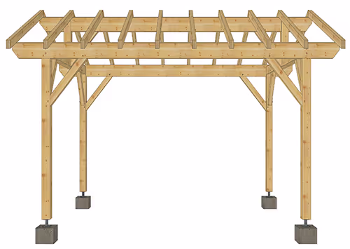 Carport en épicéa Puy Gris 4