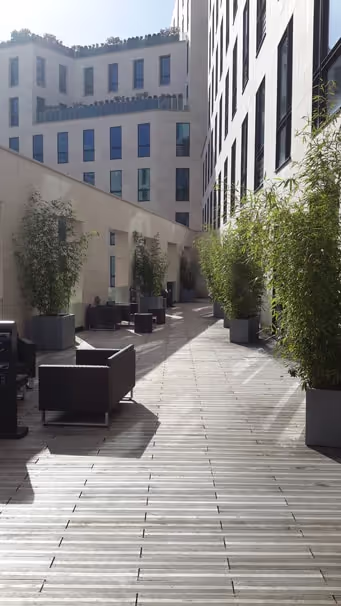 Terrace in Boulogne-Billancourt, Paris