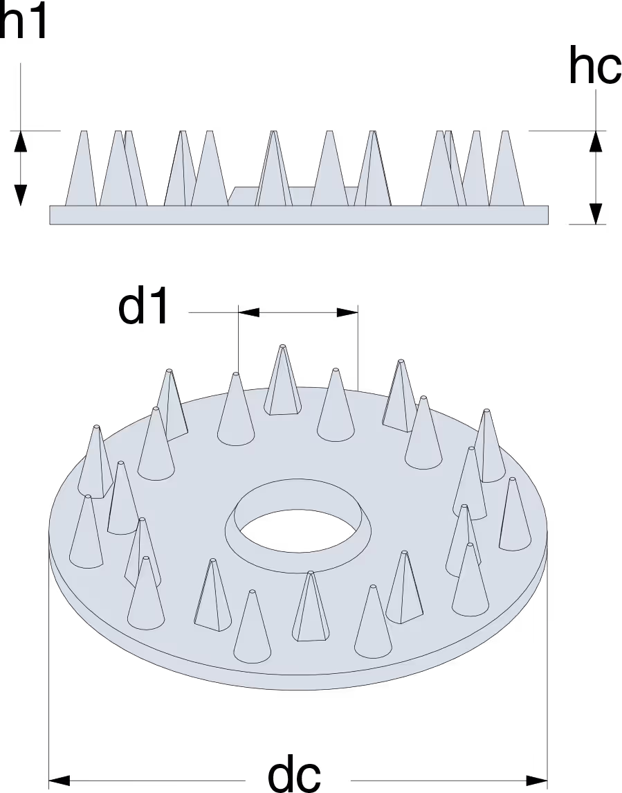 C11 Crampon de charpente simple denture (ex GEKA) 2