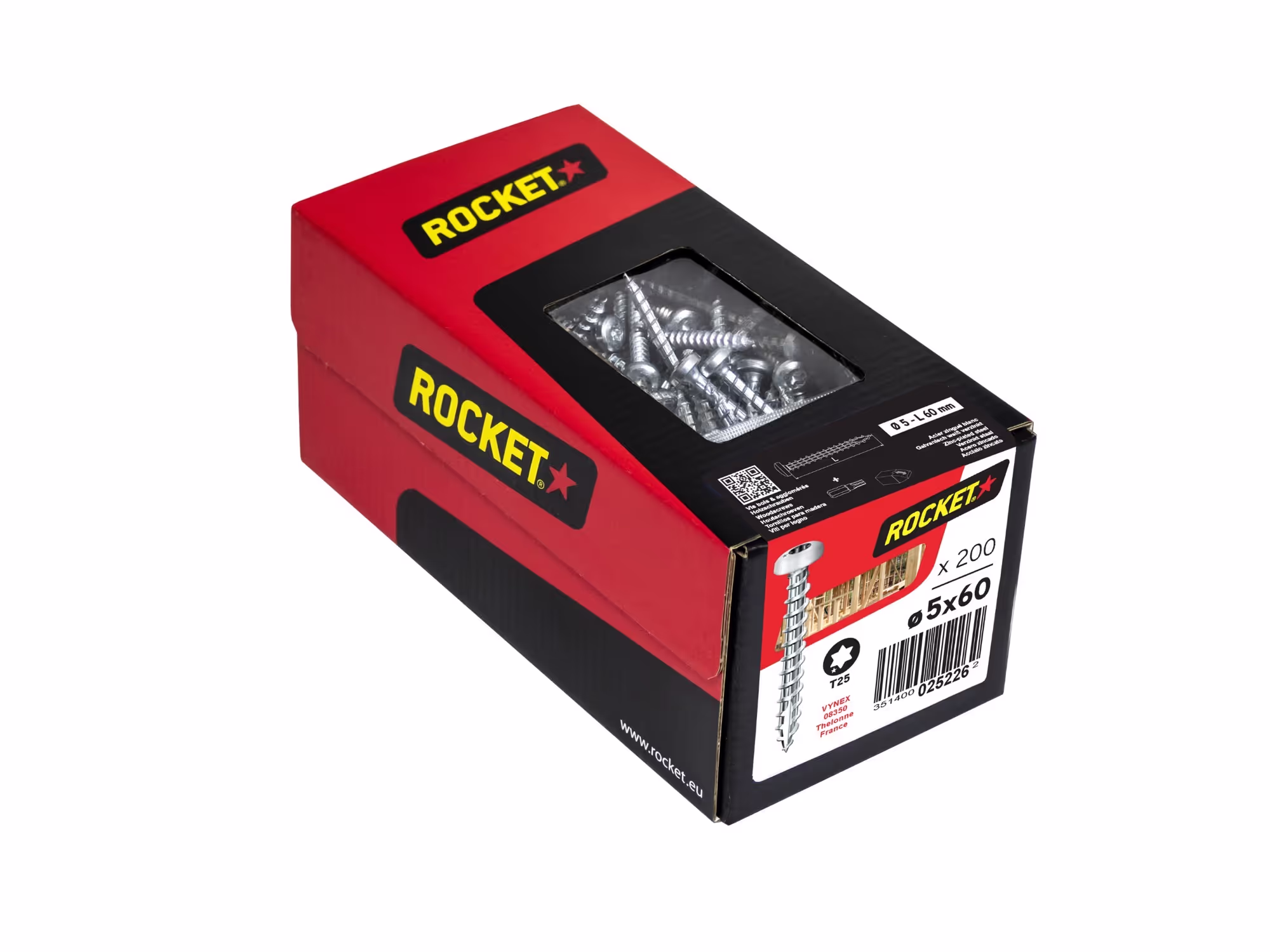 Vis Rocket Bois & Agglo zingué Boîte carton 3 3