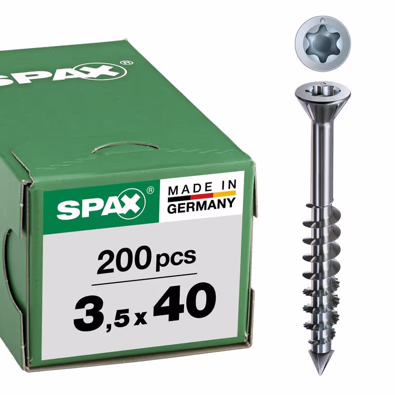 Vis universelle SPAX WIROX tête fraisée Ø 3.5–4.5 mm 2