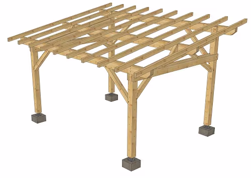 Carport en épicéa Rognier 3