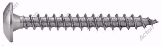 Hinge strap screws, wide cylindrical head six-lobe, A2 stainless steel Acton 2