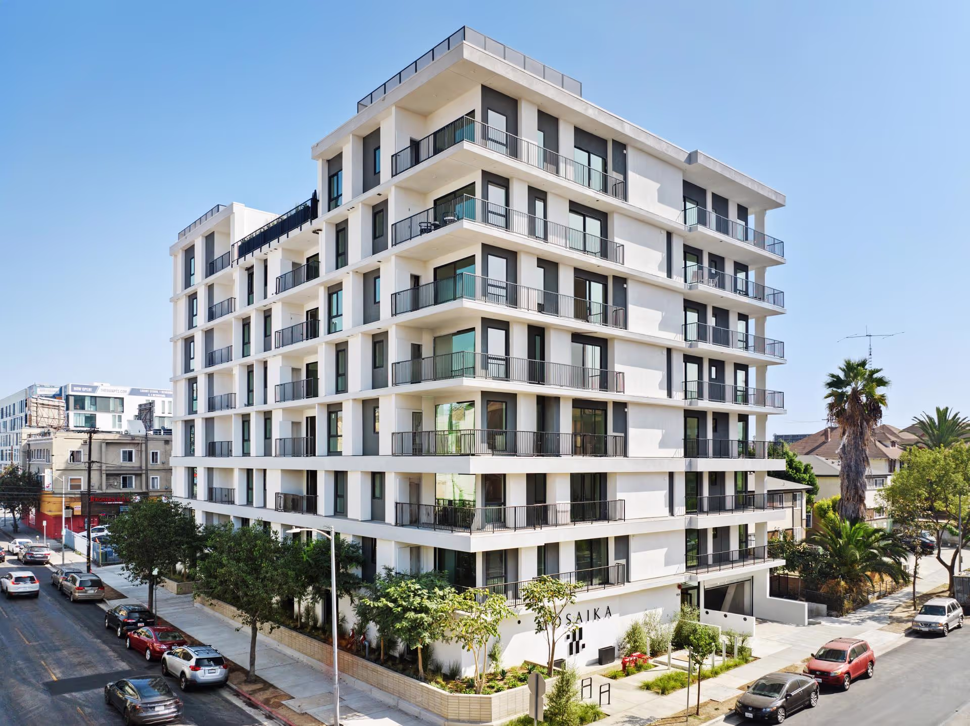 A new Los Angeles condominium with a clean, modern look