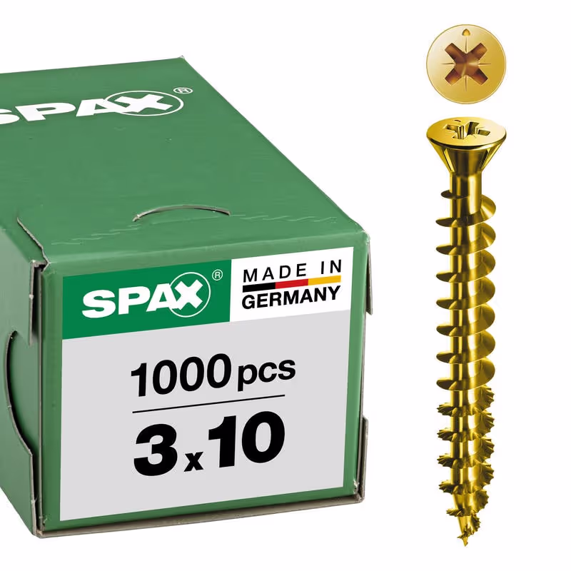 Vis universelle SPAX YELLOX tête fraisée Ø 3 mm 2