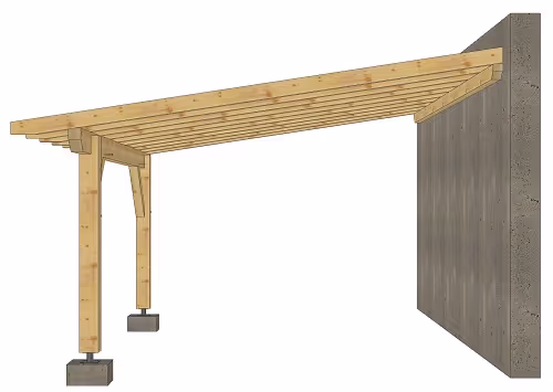 Carport en épicéa Argentière 4