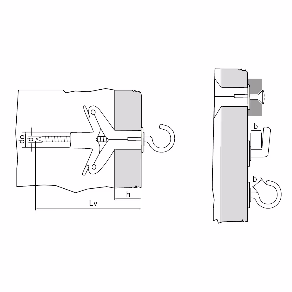 FX Cheville nylon pour matériaux creux et plaque de plâtre 3