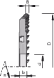 UniTec A CM DP hoggers for the s-System LEUCO Ø 160 mm and sleeve 2