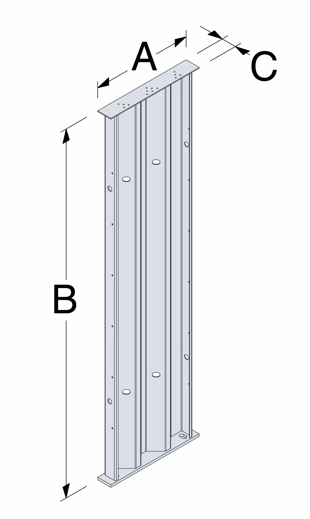 SSW Panneau de contreventement Steel StrongWall 2